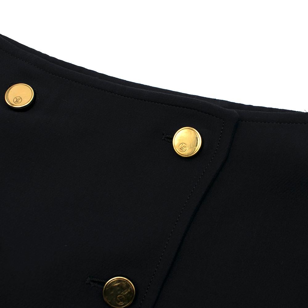 Women's Louis Vuitton Button Front Mini Skirt FR 40