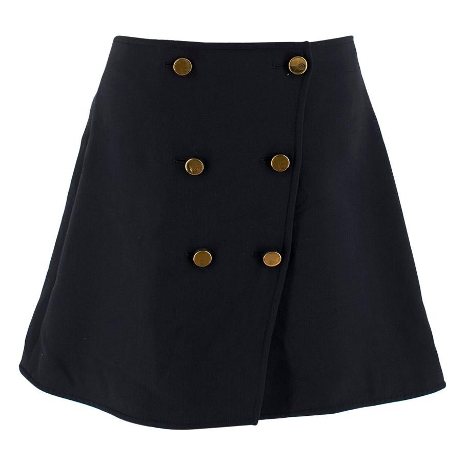 Louis Vuitton Button Front Mini Skirt FR 40