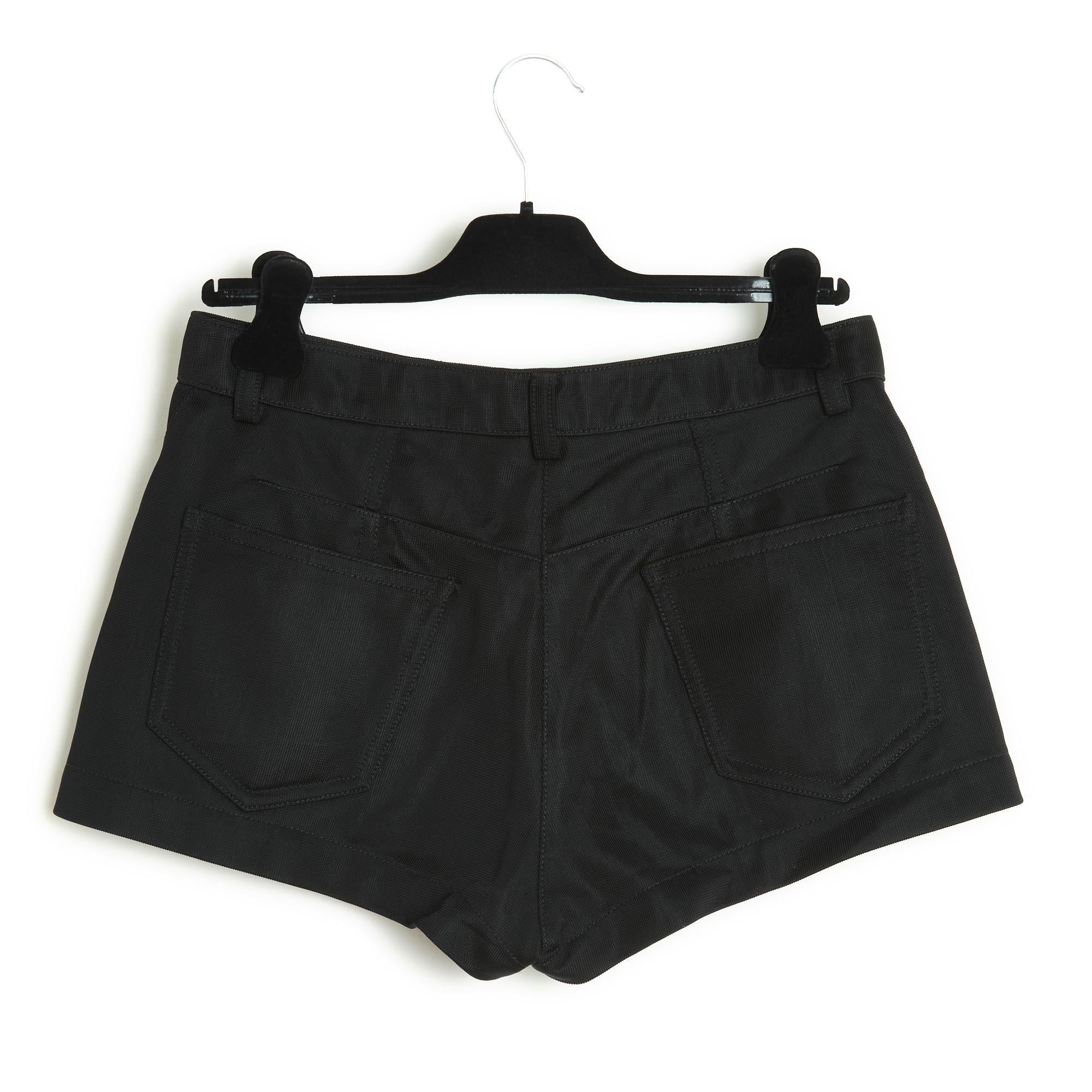 Women's Louis Vuitton by Ghesquiere FR38/40 Black Jersey Micro shorts US28/29 For Sale