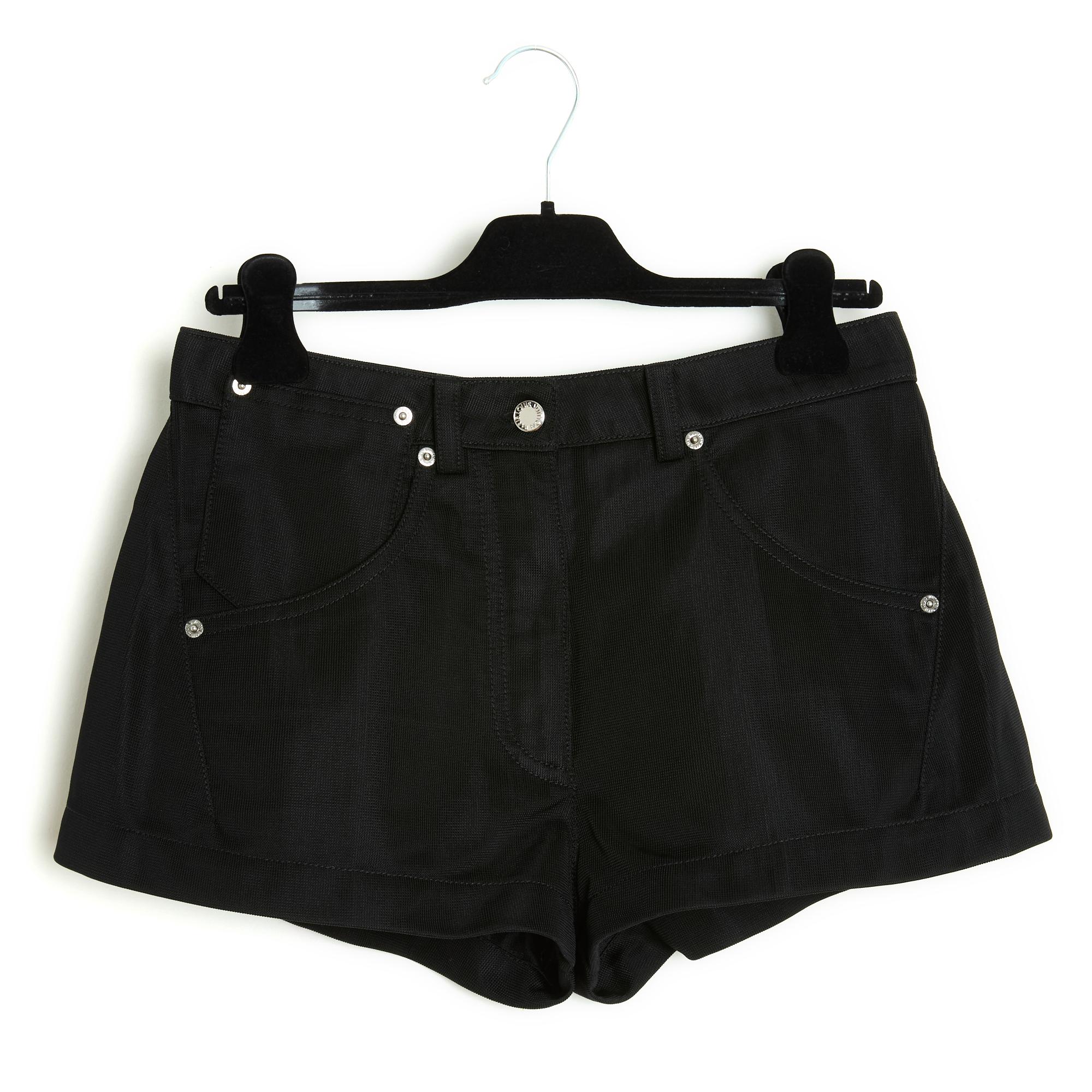 Louis Vuitton by Ghesquiere FR38/40 Black Jersey Micro shorts US28/29 For Sale 1