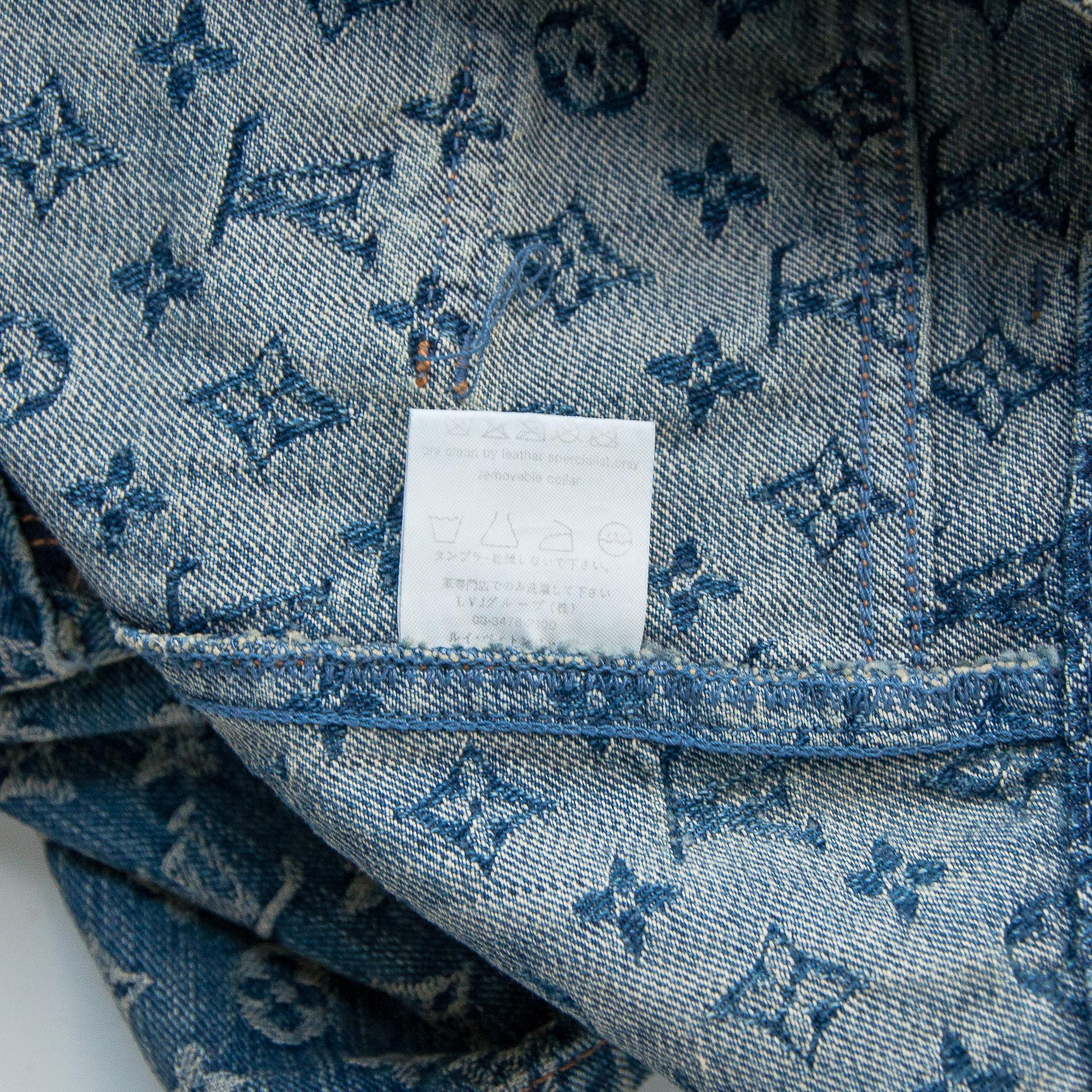  Louis Vuitton by Marc Jacobs 2005 Denim Monogram Mini Jupe taille 42 Pour femmes 