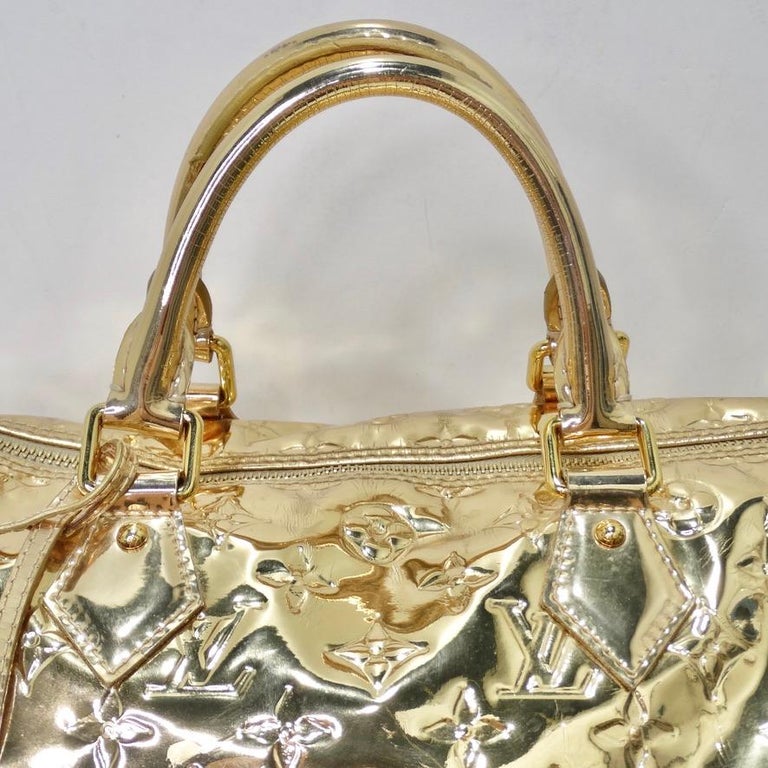 Louis Vuitton by Marc Jacobs 2006 Gold Monogram Miroir Speedy Bag at 1stDibs