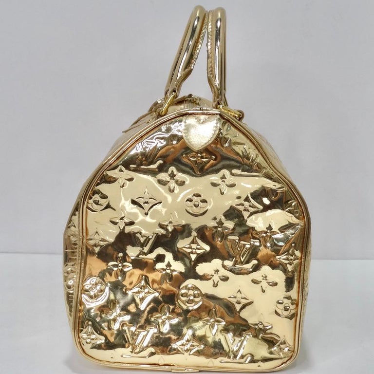 Louis Vuitton by Marc Jacobs 2006 Gold Monogram Miroir Speedy Bag at 1stDibs