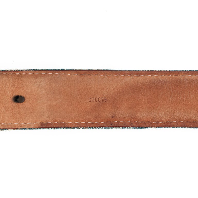 Louis Vuitton by Marc Jacobs 2007 Denim Monogram Belt at 1stDibs display picture 3