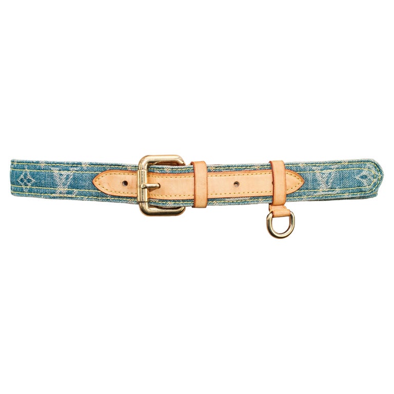 Louis Vuitton by Marc Jacobs 2007 Denim Monogram Belt at 1stDibs display picture 3