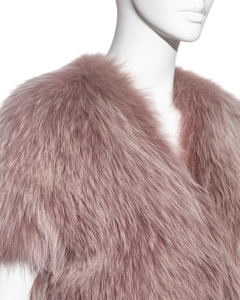 LV fur coat - pink