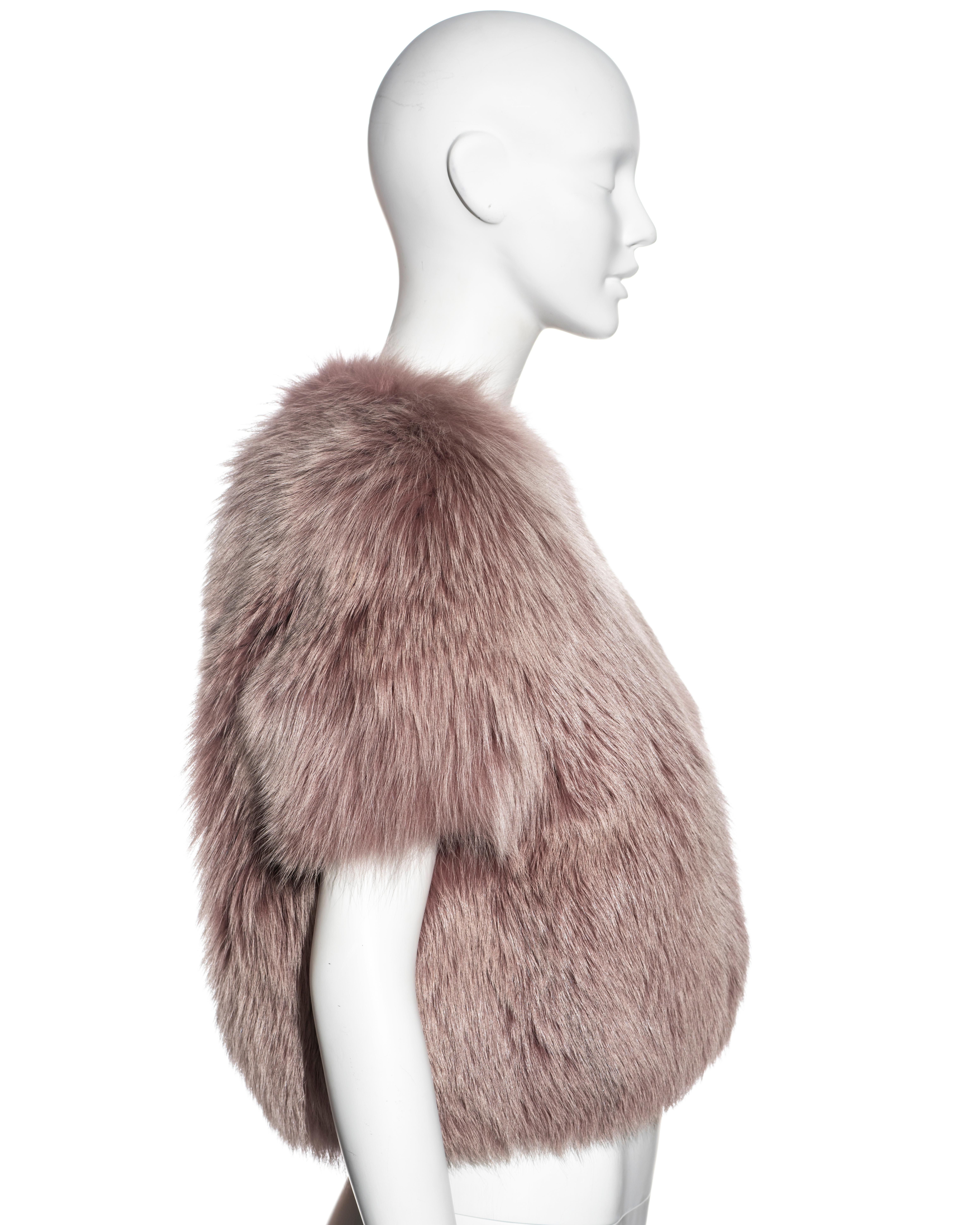 Veste en fourrure de renard Louis Vuitton par Marc Jacobs, automne-hiver 2003 en vente 3