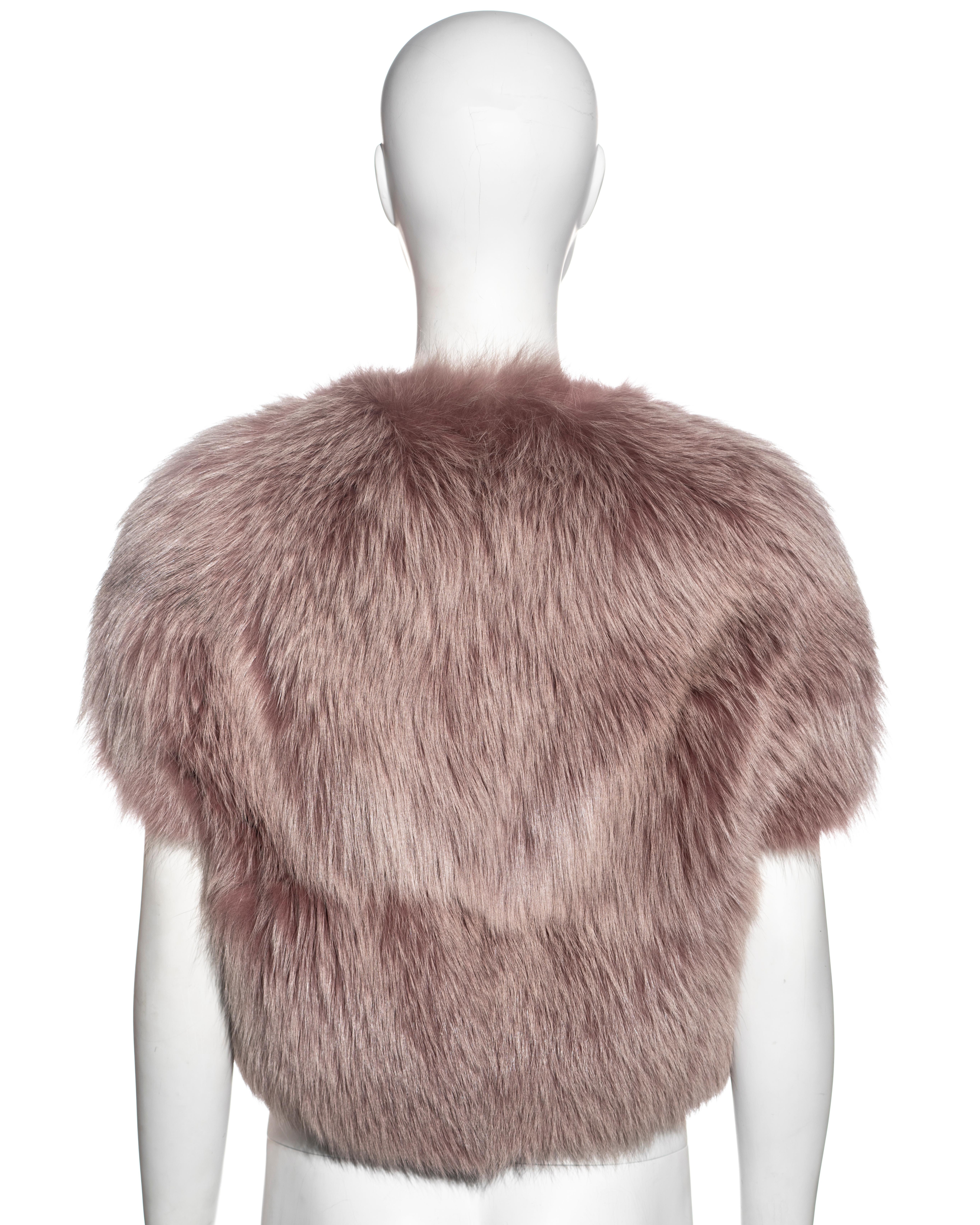 Veste en fourrure de renard Louis Vuitton par Marc Jacobs, automne-hiver 2003 en vente 4