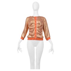 Louis Vuitton By Marc Jacobs Peach & Gold Cardigan