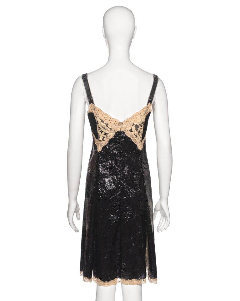 Louis Vuitton by Nicolas Ghesquire Evening Slip Dress Dress with Lace, fw  2017 For Sale at 1stDibs