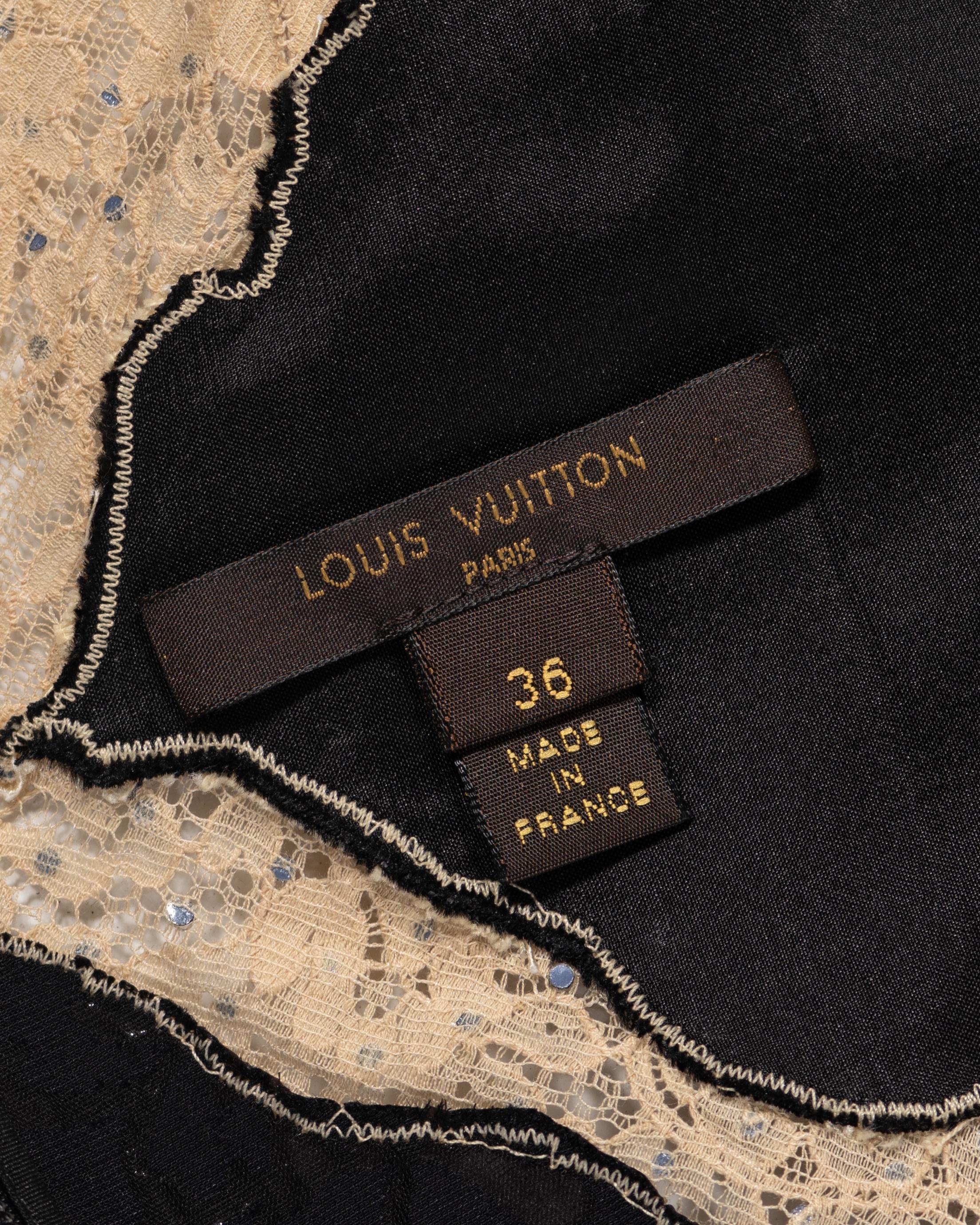 Louis Vuitton by Nicolas Ghesquière Evening Slip Dress Dress with Lace, fw 2017 For Sale 11