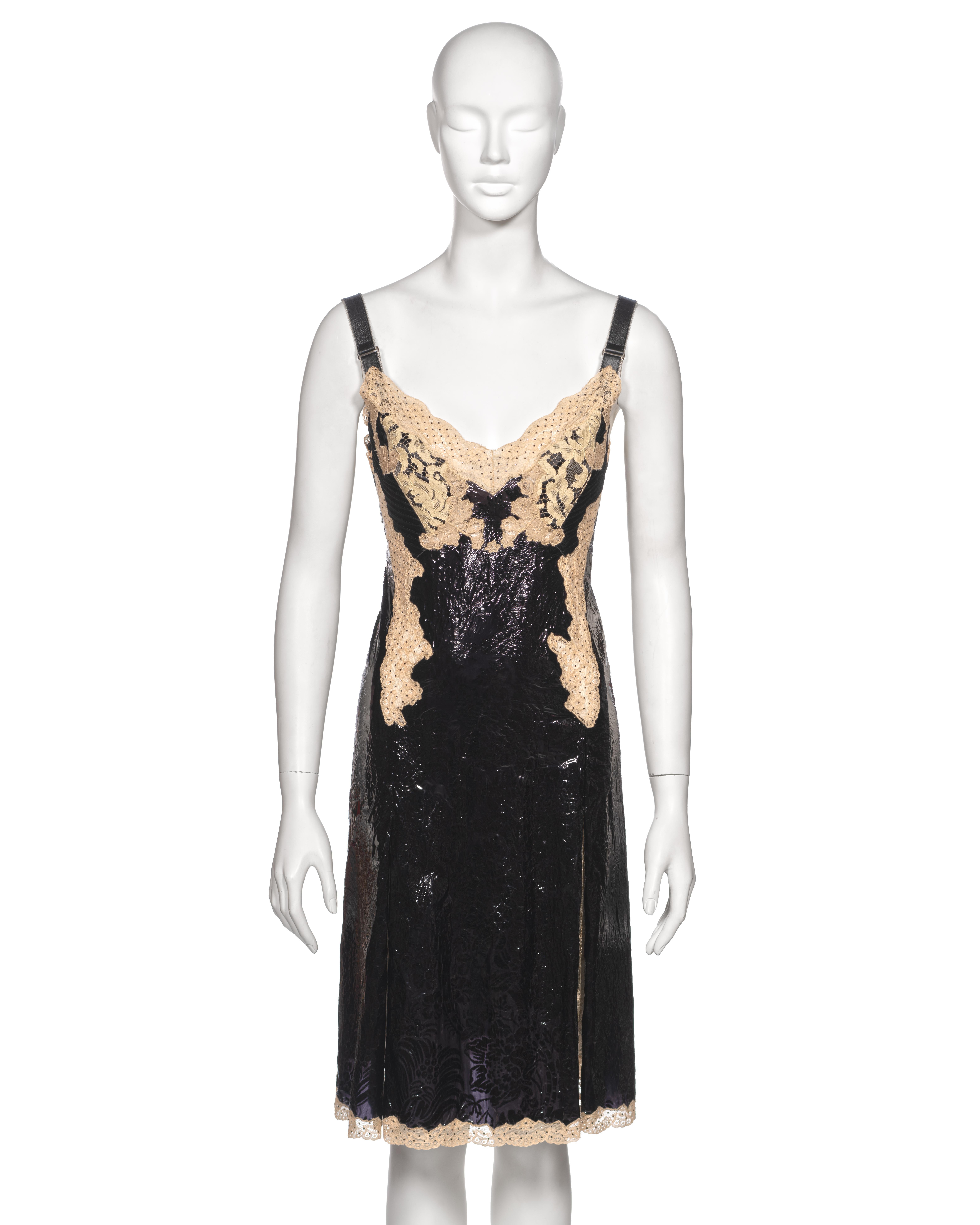 Louis Vuitton by Nicolas Ghesquière Evening Slip Dress Dress with Lace, fw 2017 In Excellent Condition For Sale In London, GB