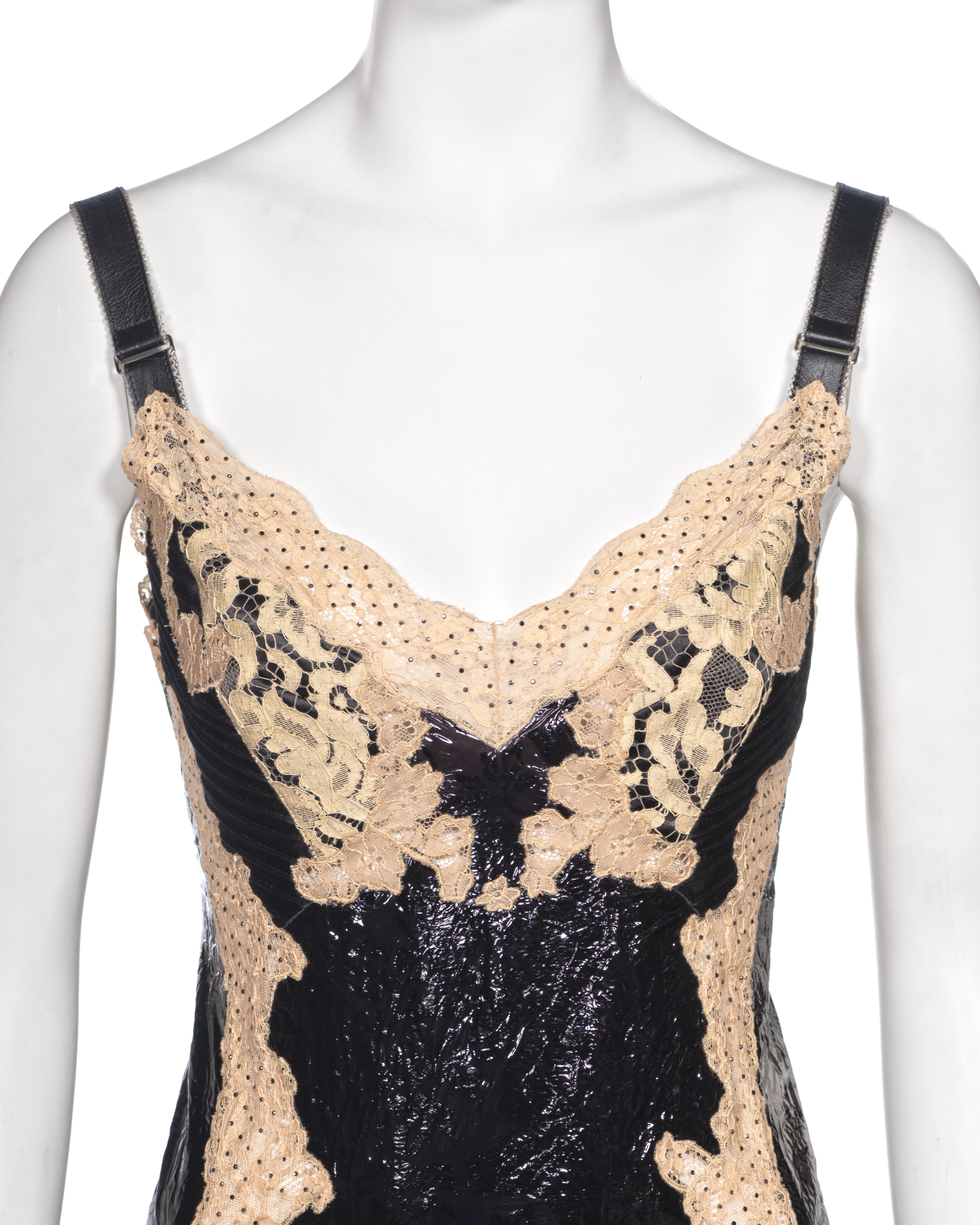 Louis Vuitton by Nicolas Ghesquière Evening Slip Dress Dress with Lace, fw 2017 For Sale 1