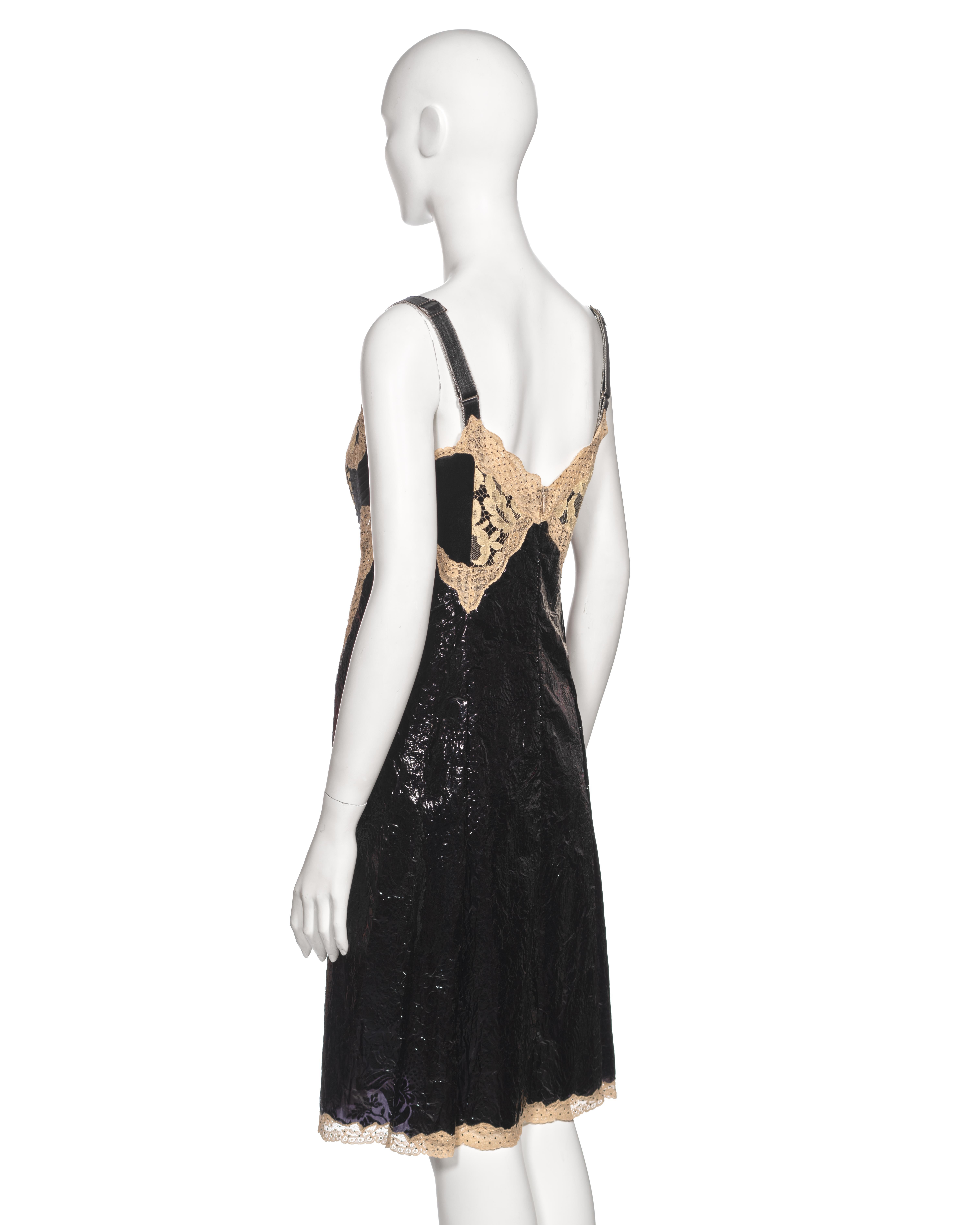 Louis Vuitton by Nicolas Ghesquière Evening Slip Dress Dress with Lace, fw 2017 For Sale 5