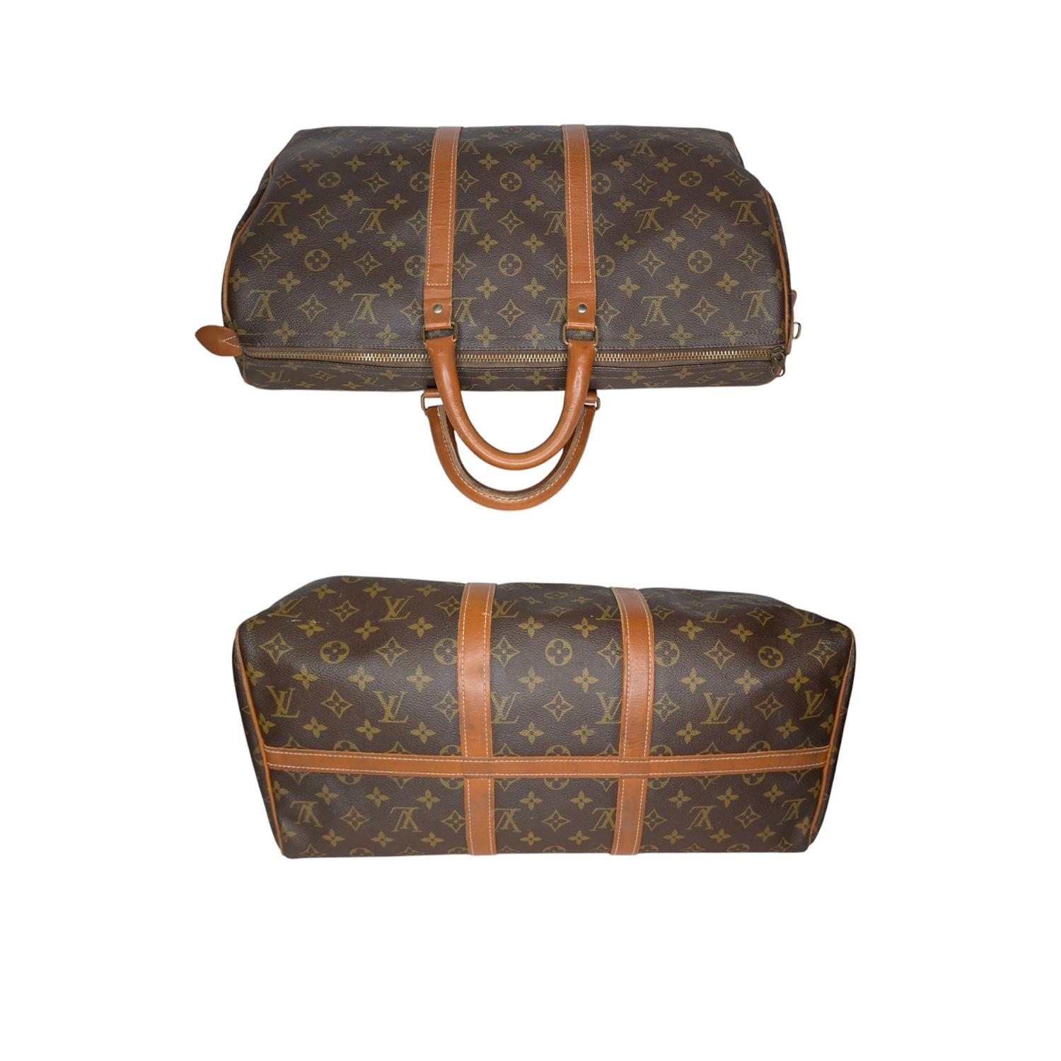 Women's or Men's Louis Vuitton by The French Company Monogram Keepall 45 Weekender For Sale