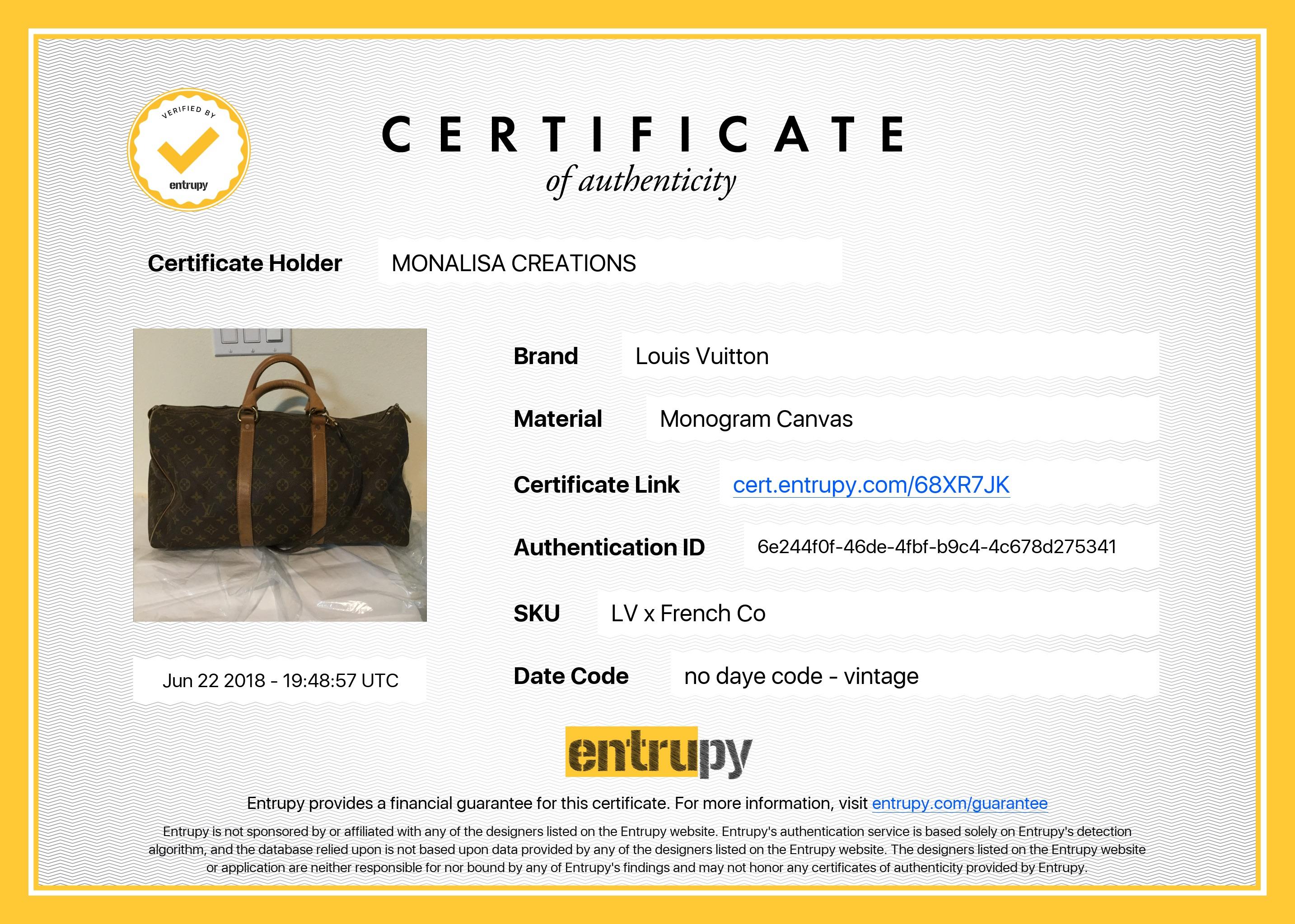 Louis Vuitton by The French Company Monogram Keepall Bag Travel Duffle 45cm 5