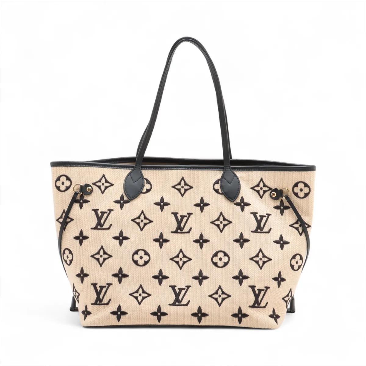 Louis Vuitton By The Pool Neverfull MM Beige x Black im Zustand „Gut“ im Angebot in Indianapolis, IN