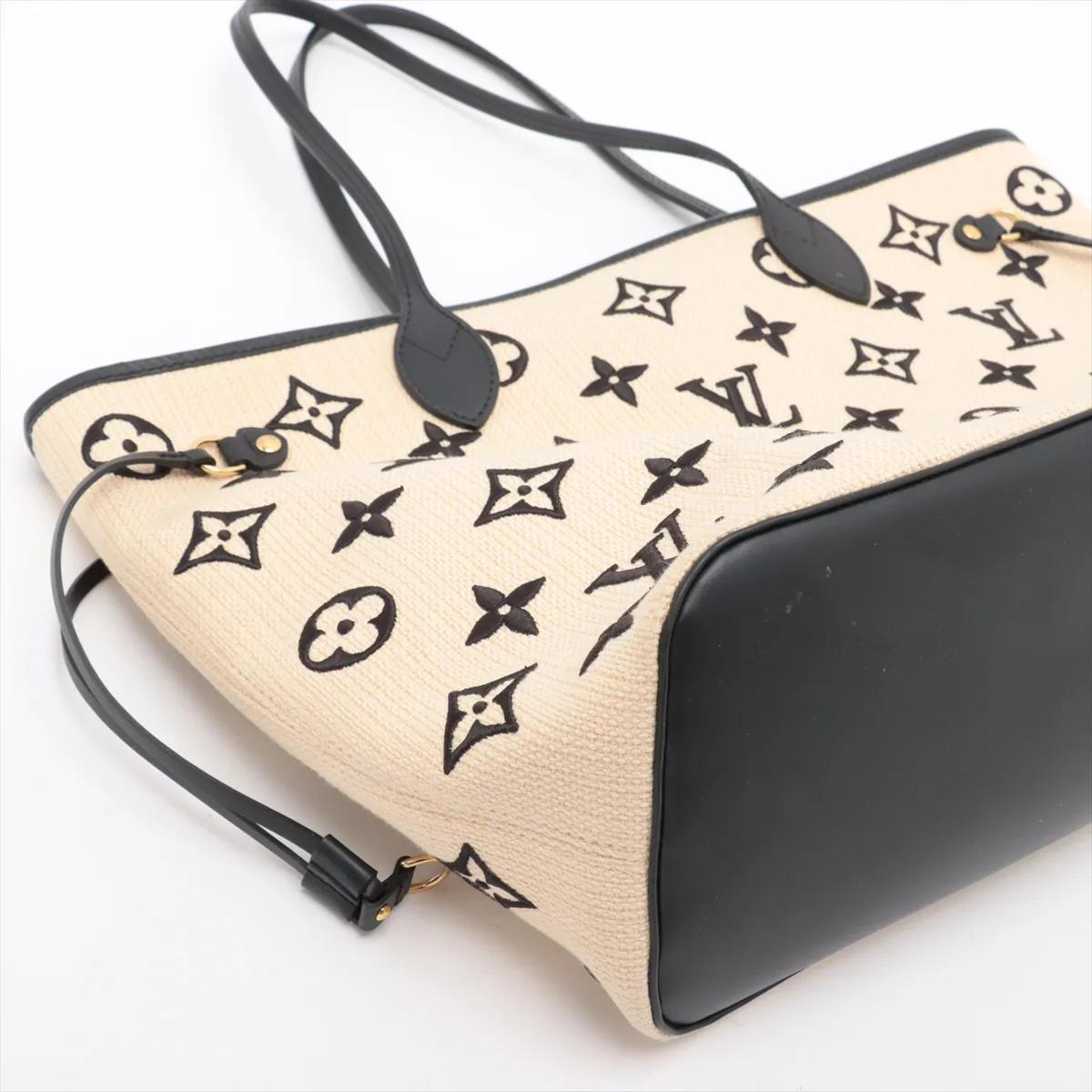 Louis Vuitton By The Pool Neverfull MM Beige x Black im Angebot 1