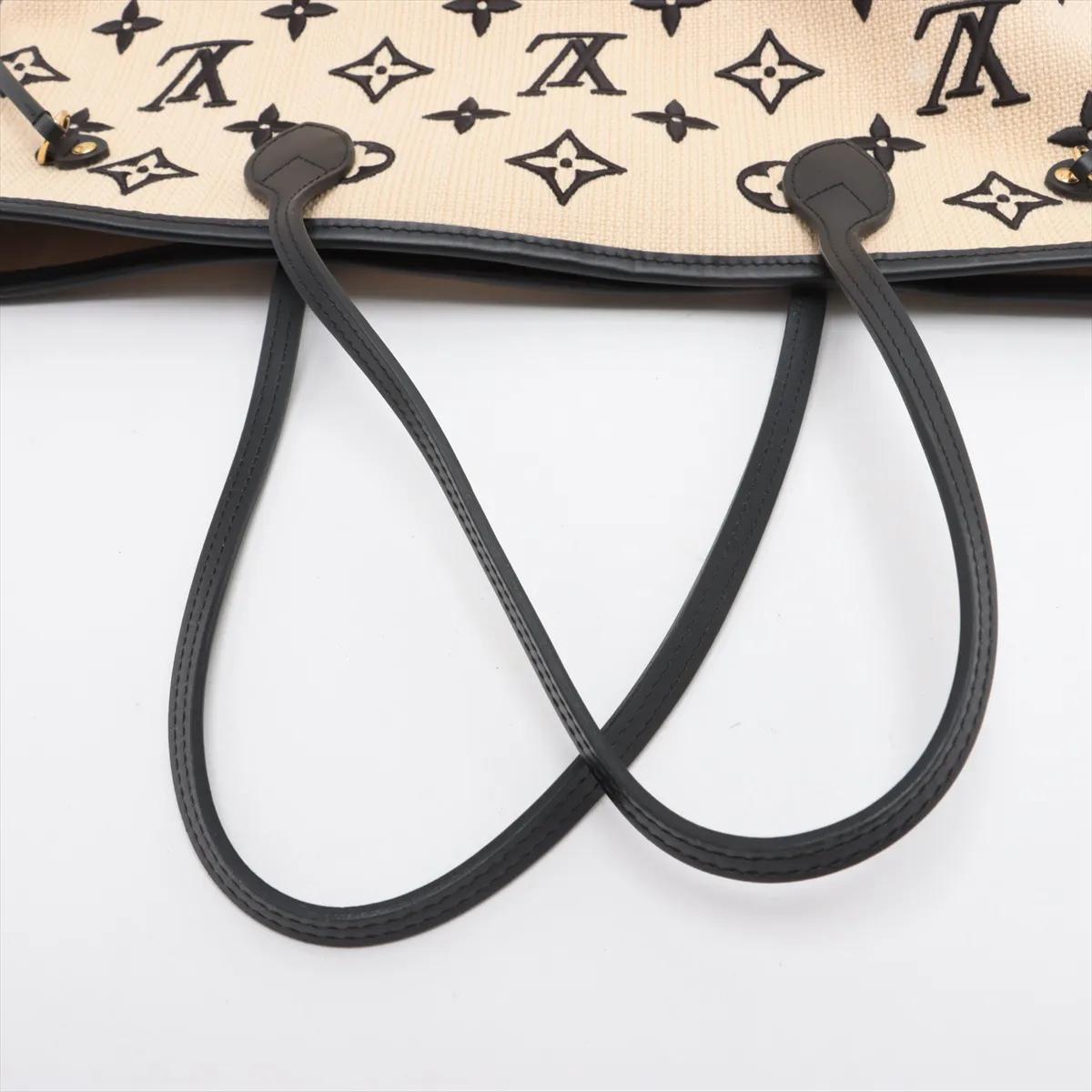 Louis Vuitton By The Pool Neverfull MM Beige x Black im Angebot 2