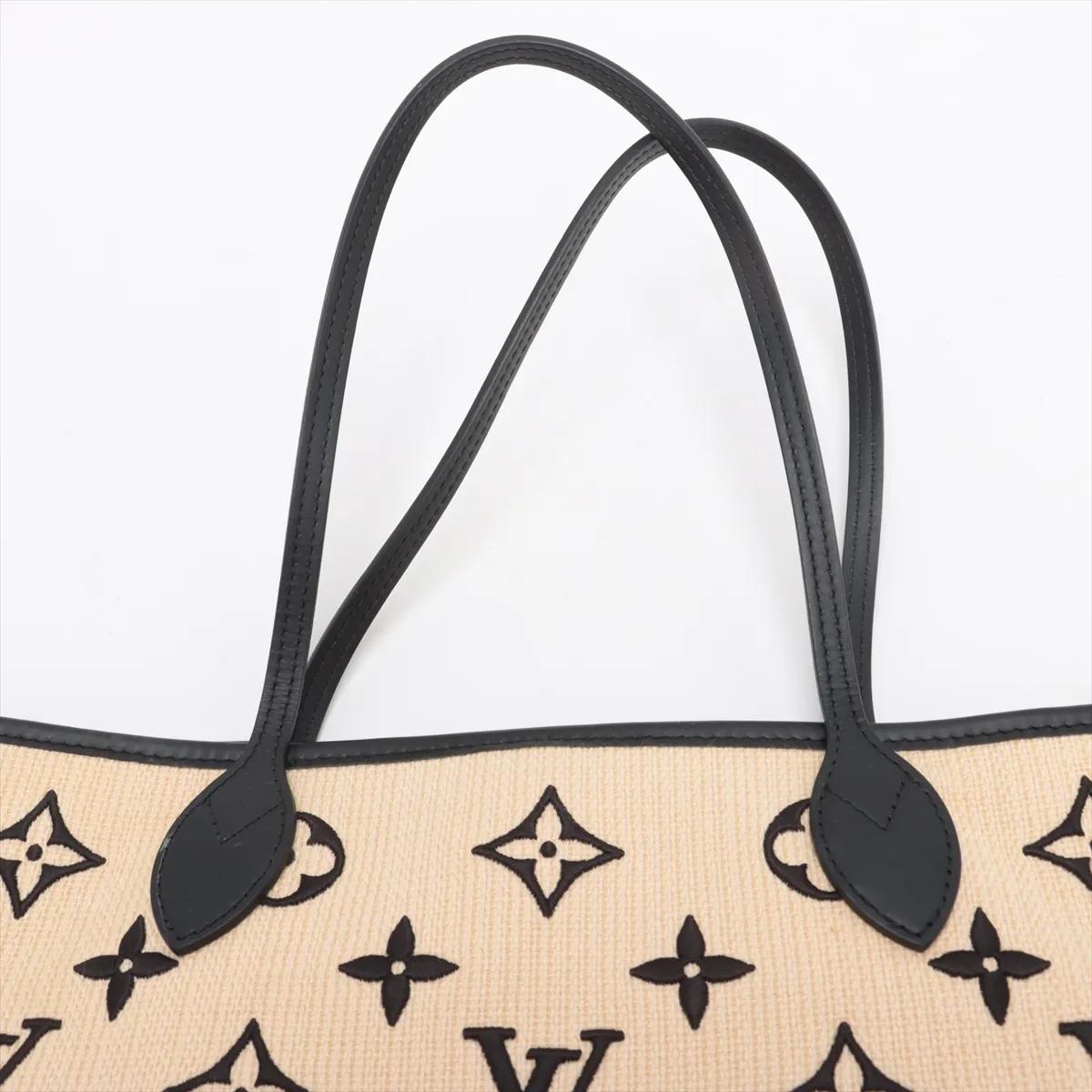 Louis Vuitton By The Pool Neverfull MM Beige x Black im Angebot 3