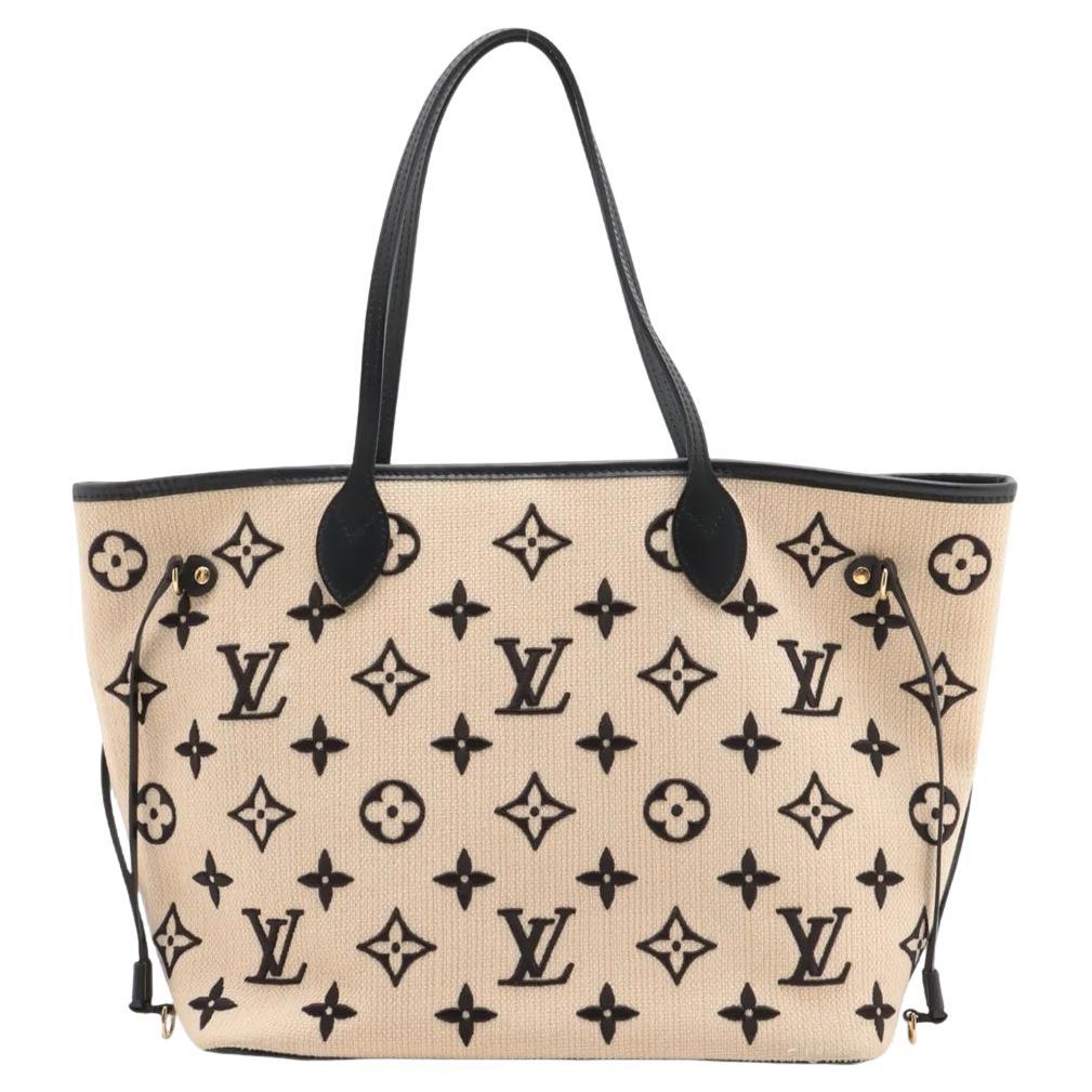 Louis Vuitton By The Pool Neverfull MM Beige x Black im Angebot