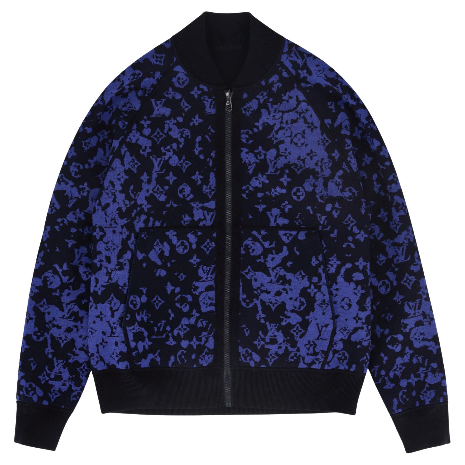 Louis Vuitton by Virgil Abloh Wool Logo Reversible Jacket For Sale