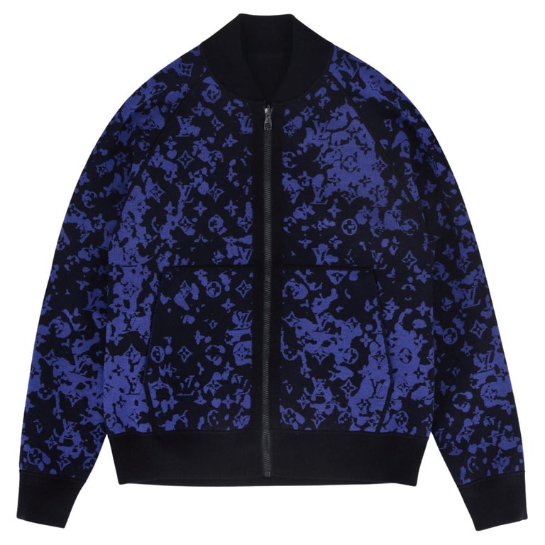Louis Vuitton by Virgil Abloh Wendbare Jacke aus Wolle mit Logo