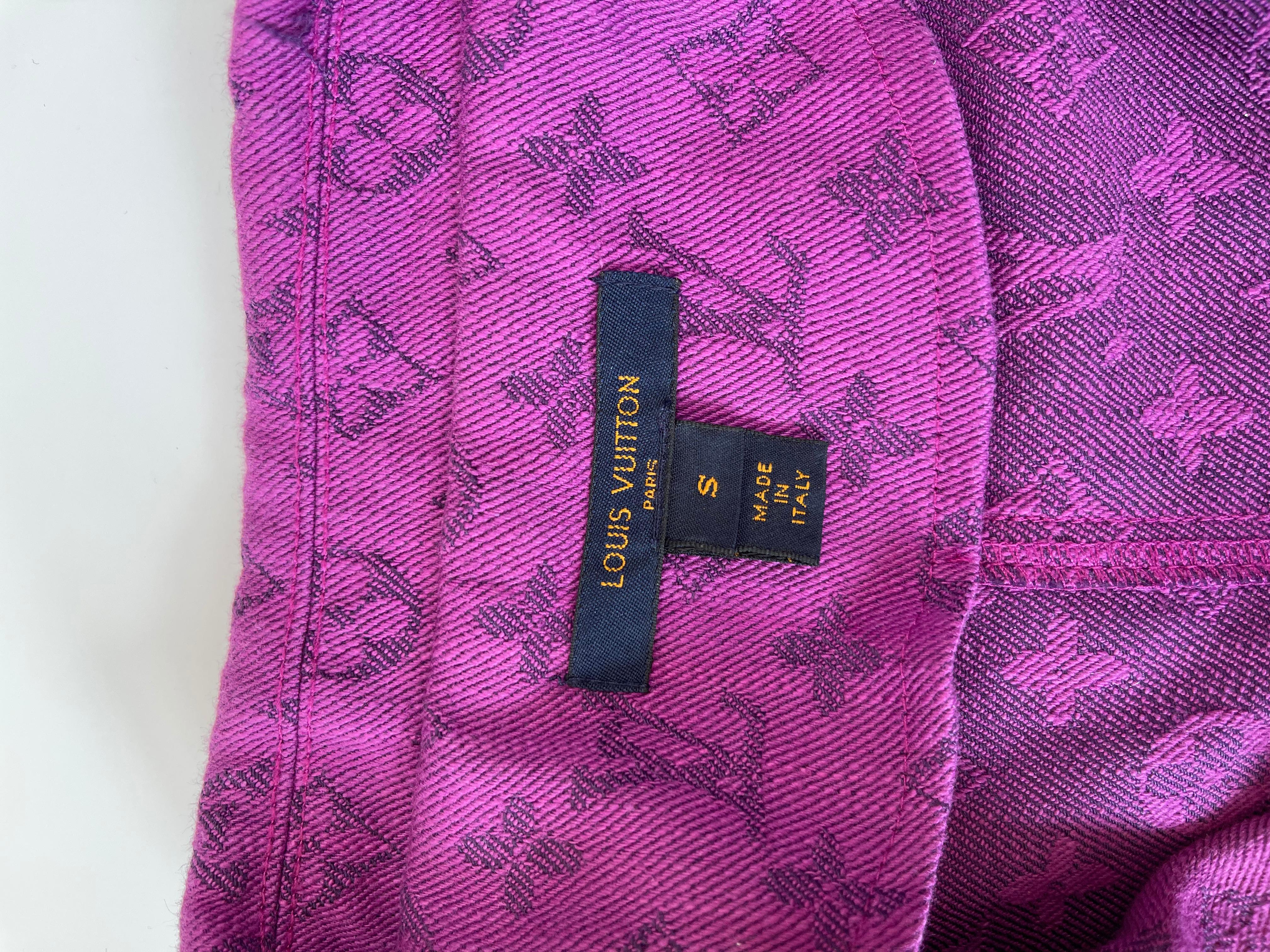 Louis Vuitton V Neck Purple Romper (Small) In Excellent Condition In Montreal, Quebec