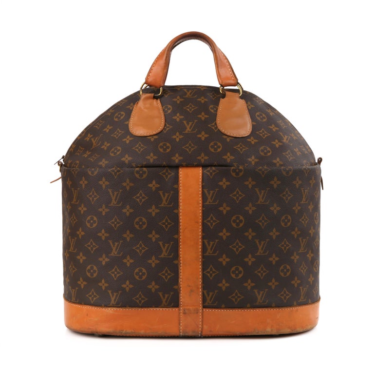 Steamer cloth travel bag Louis Vuitton Brown in Cloth - 16228609