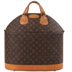 Used LOUIS VUITTON c.1970's LV Monogram Coated Canvas Top Handle Steamer Keepall Bag