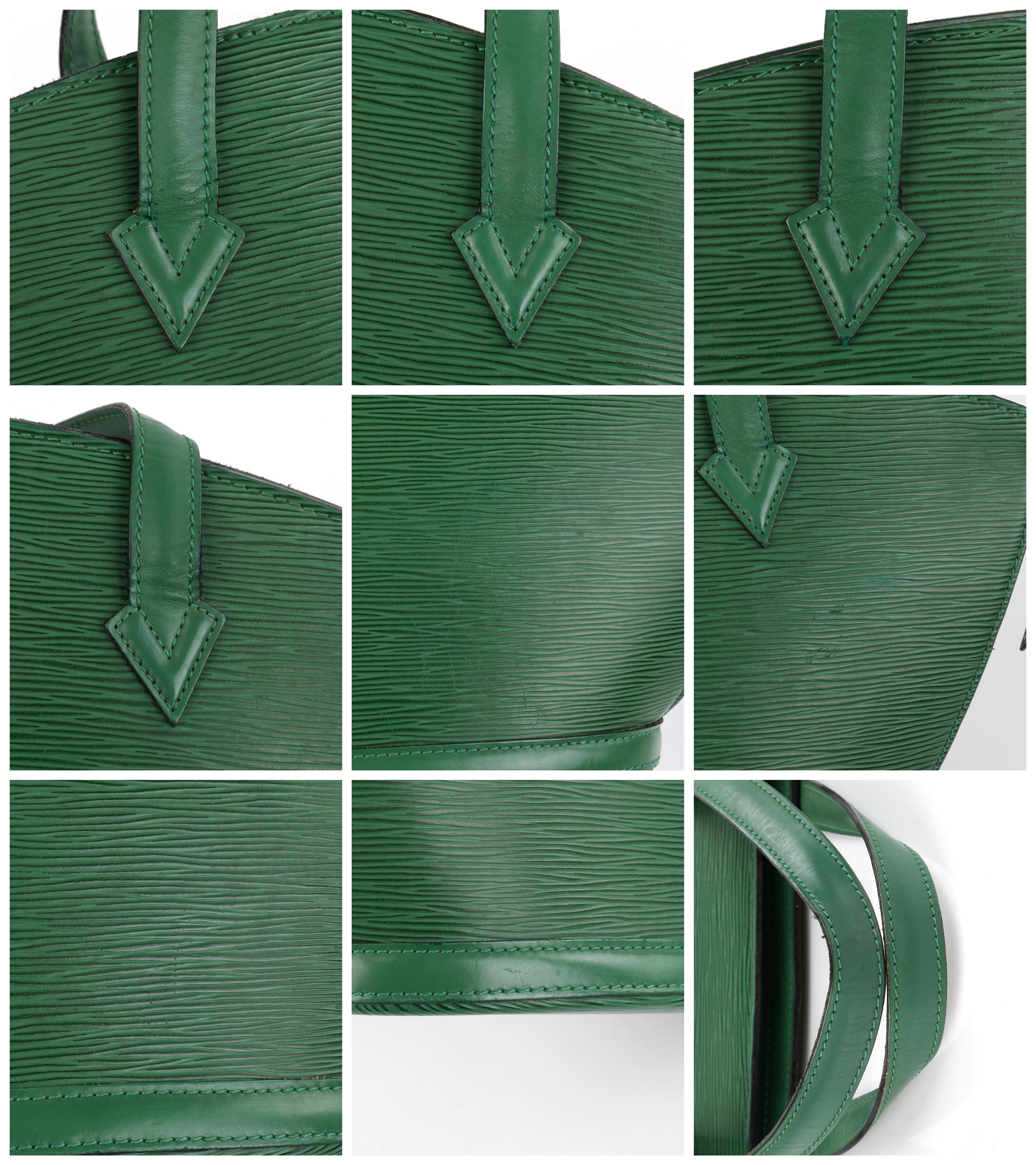 LOUIS VUITTON c.1993 “St. Jacques” Borneo Emerald Green Epi Leather Handbag  6