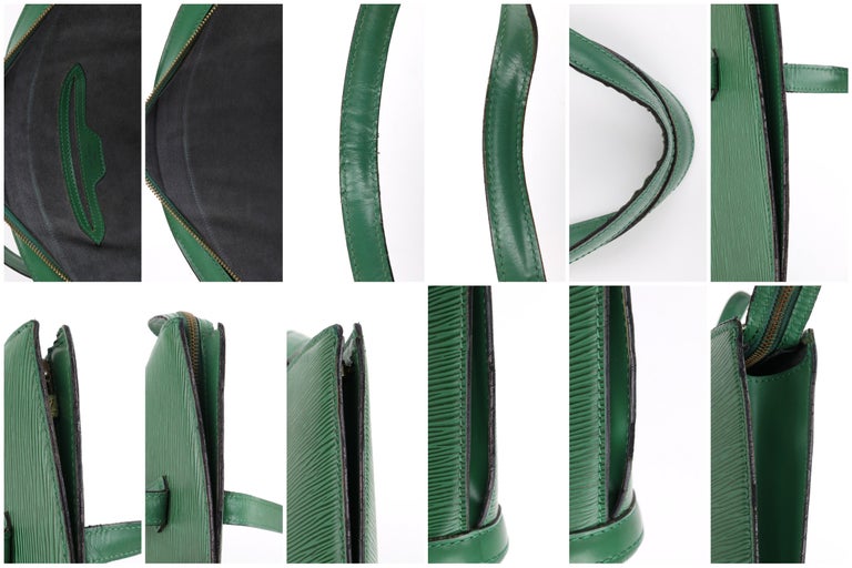 LOUIS VUITTON c.1993 “St. Jacques” Borneo Emerald Green Epi Leather Handbag  at 1stDibs