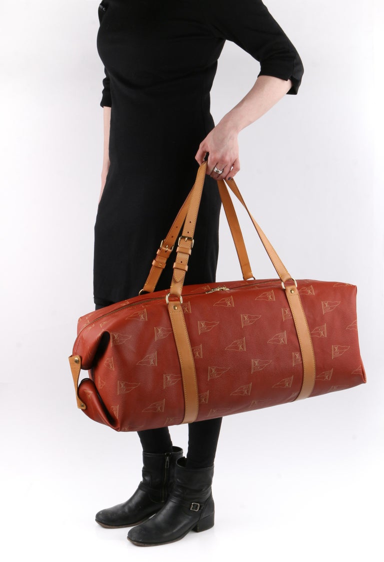 Louis Vuitton Limited Edition Kabul Boston Garmet Bag, Orange in color,  Used