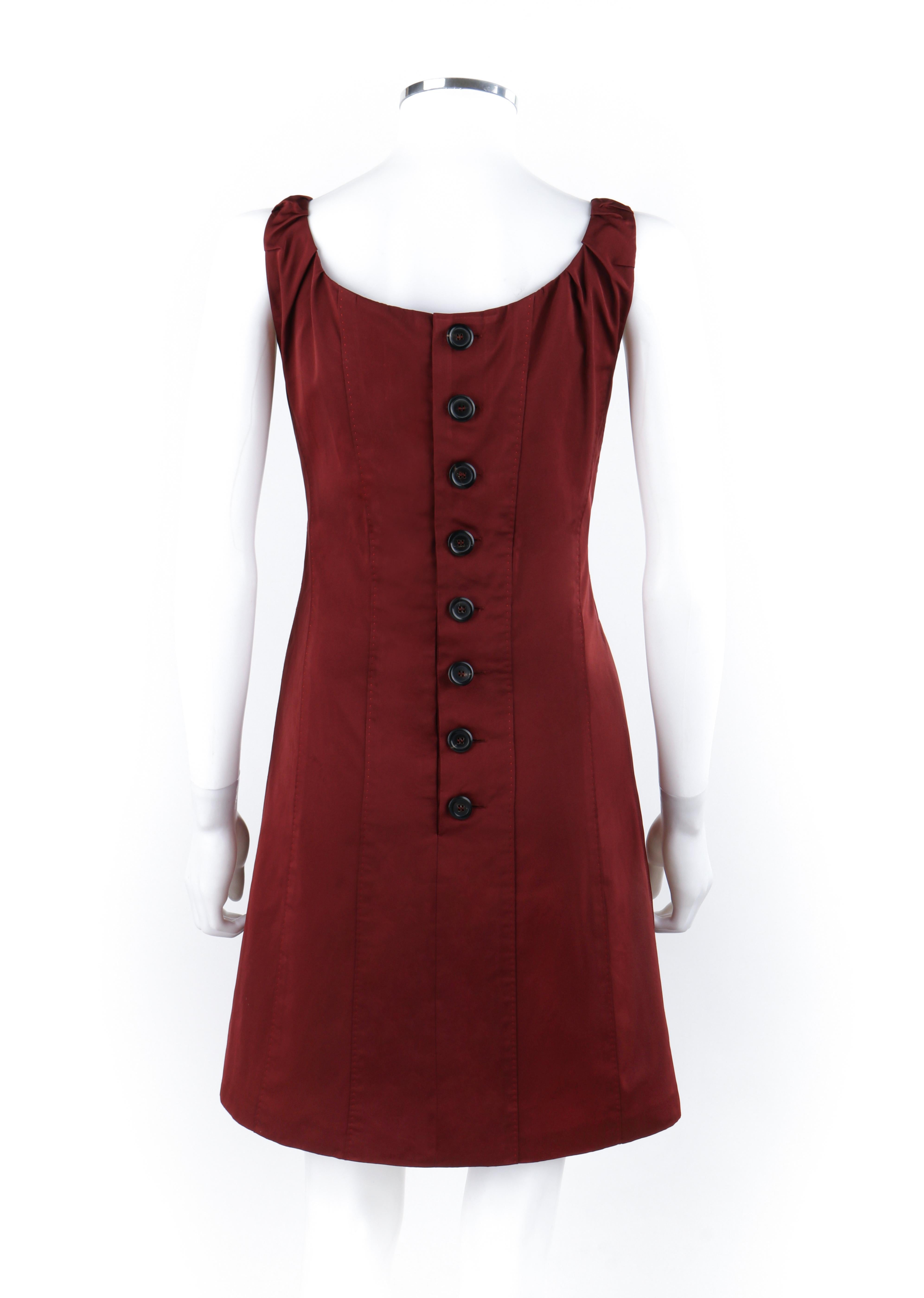 burgundy bustier dress