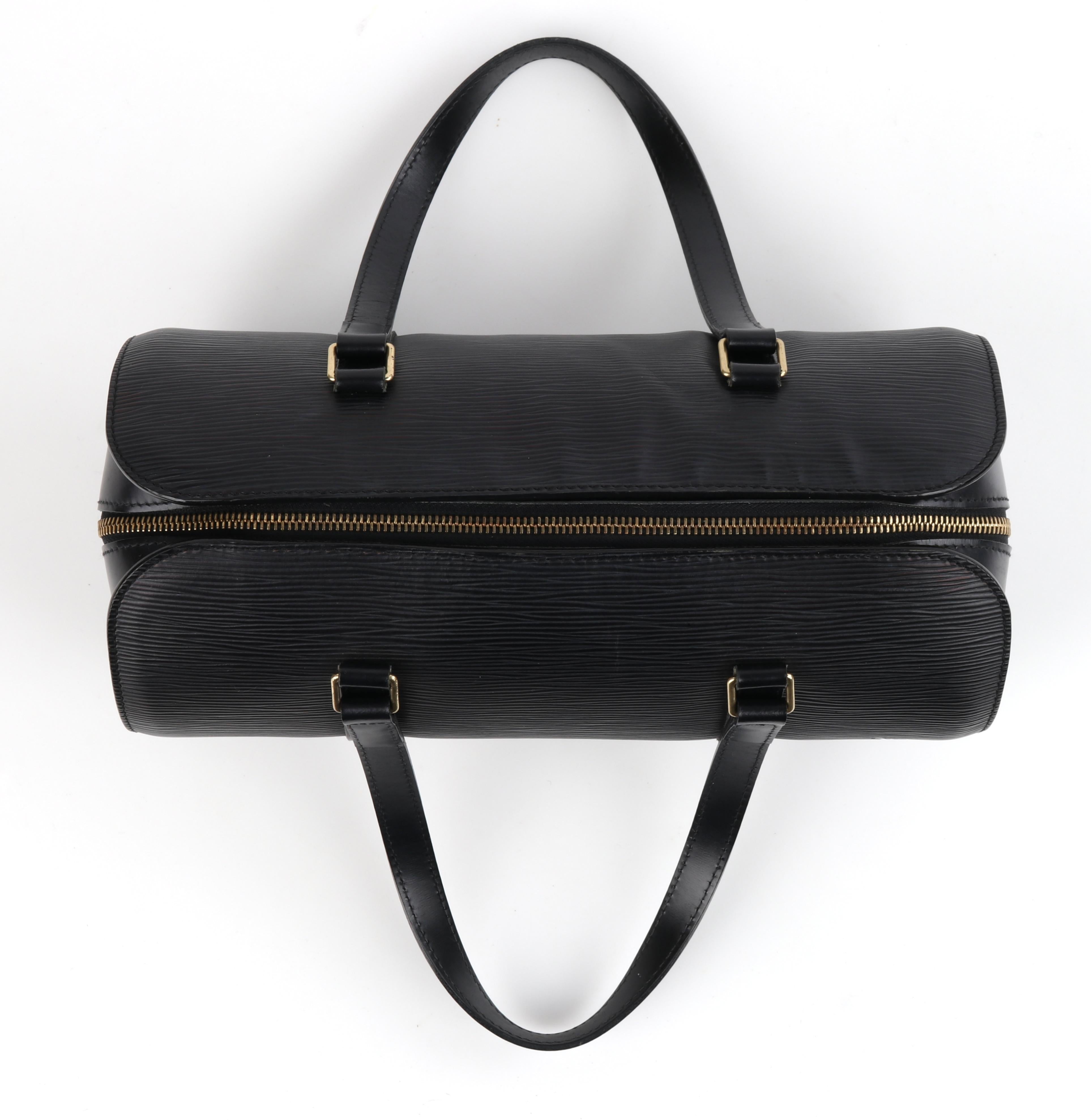 Women's LOUIS VUITTON C.2003 “Soufflot” Black EPI Leather Oblong Handbag
