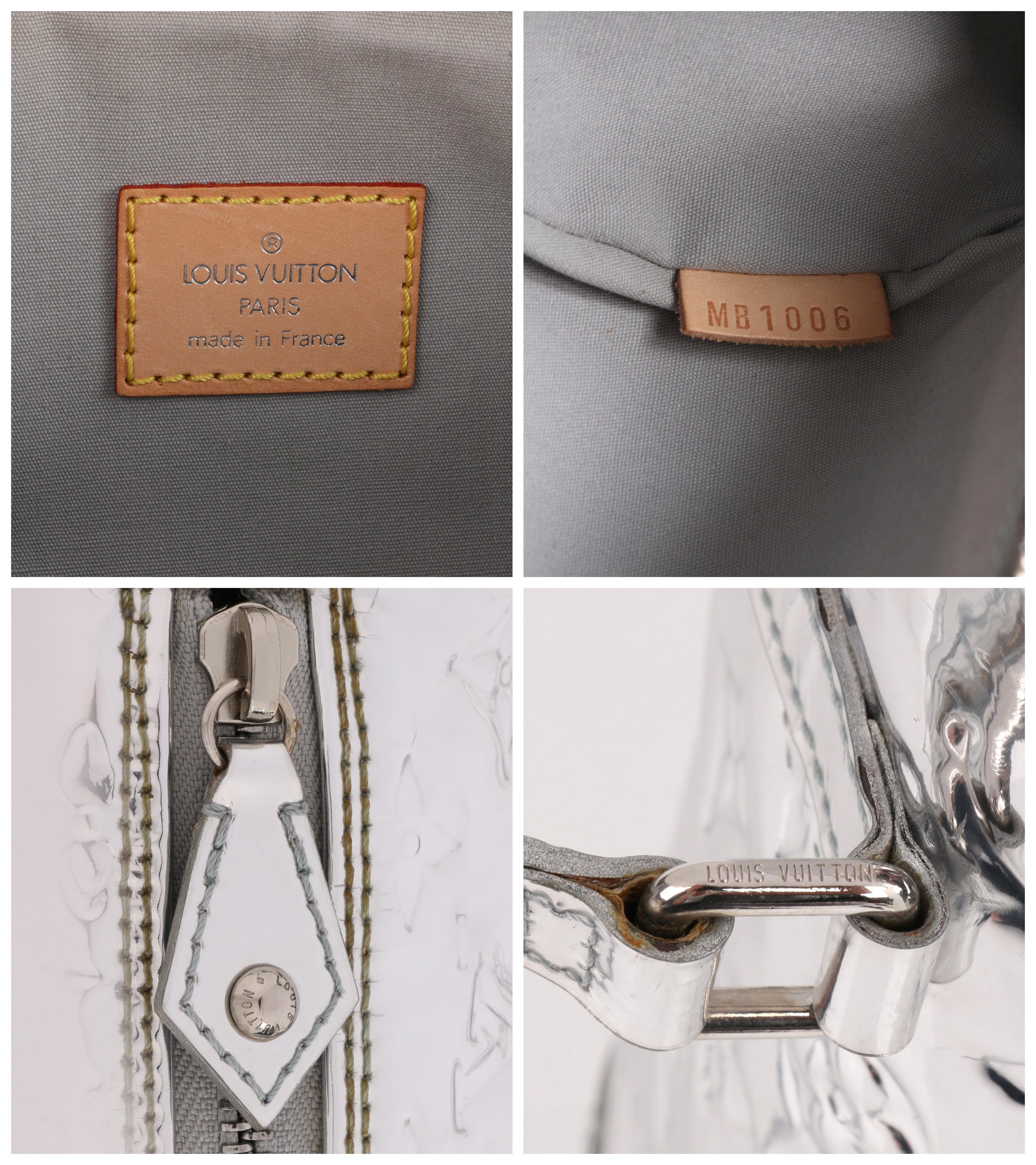 LOUIS VUITTON c.2006 “Papillon Miroir” Silver Monogram Handbag 26 Ltd. Ed. 3
