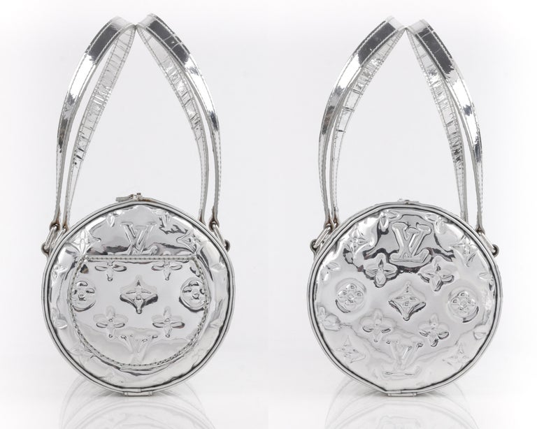 Authentic Limited Edition Louis Vuitton Silver Mirror Papillon 26