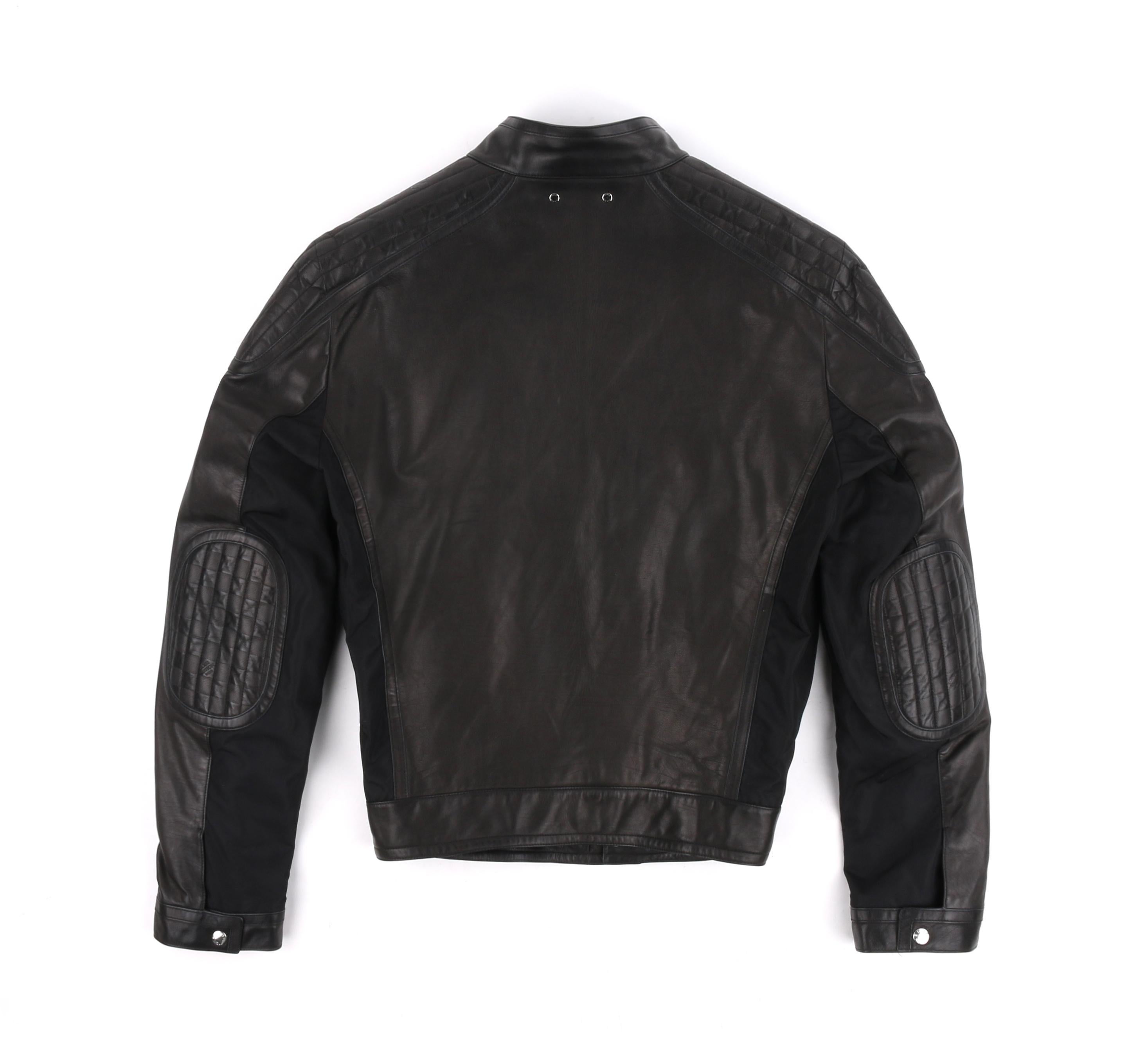 damier leather jacket