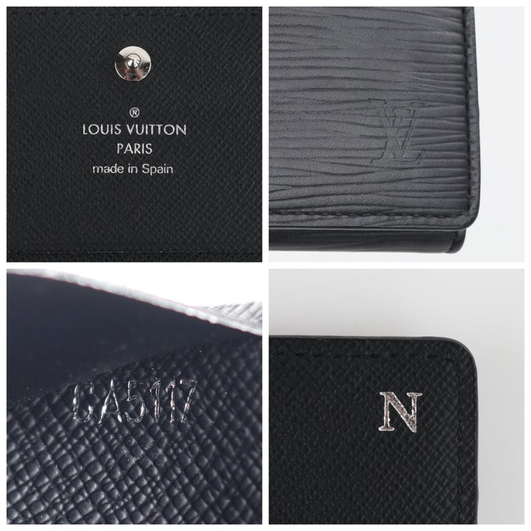 LOUIS VUITTON c.2017 Black Epi Leather Envelope Business Card