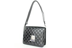 Louis Vuitton Cabaret Club Damier Vernis 14lj1110 Black Patent Shoulder Bag