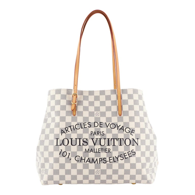 LOUIS VUITTON Salina PM Damier Azur tote bag PVC leather white at 1stDibs