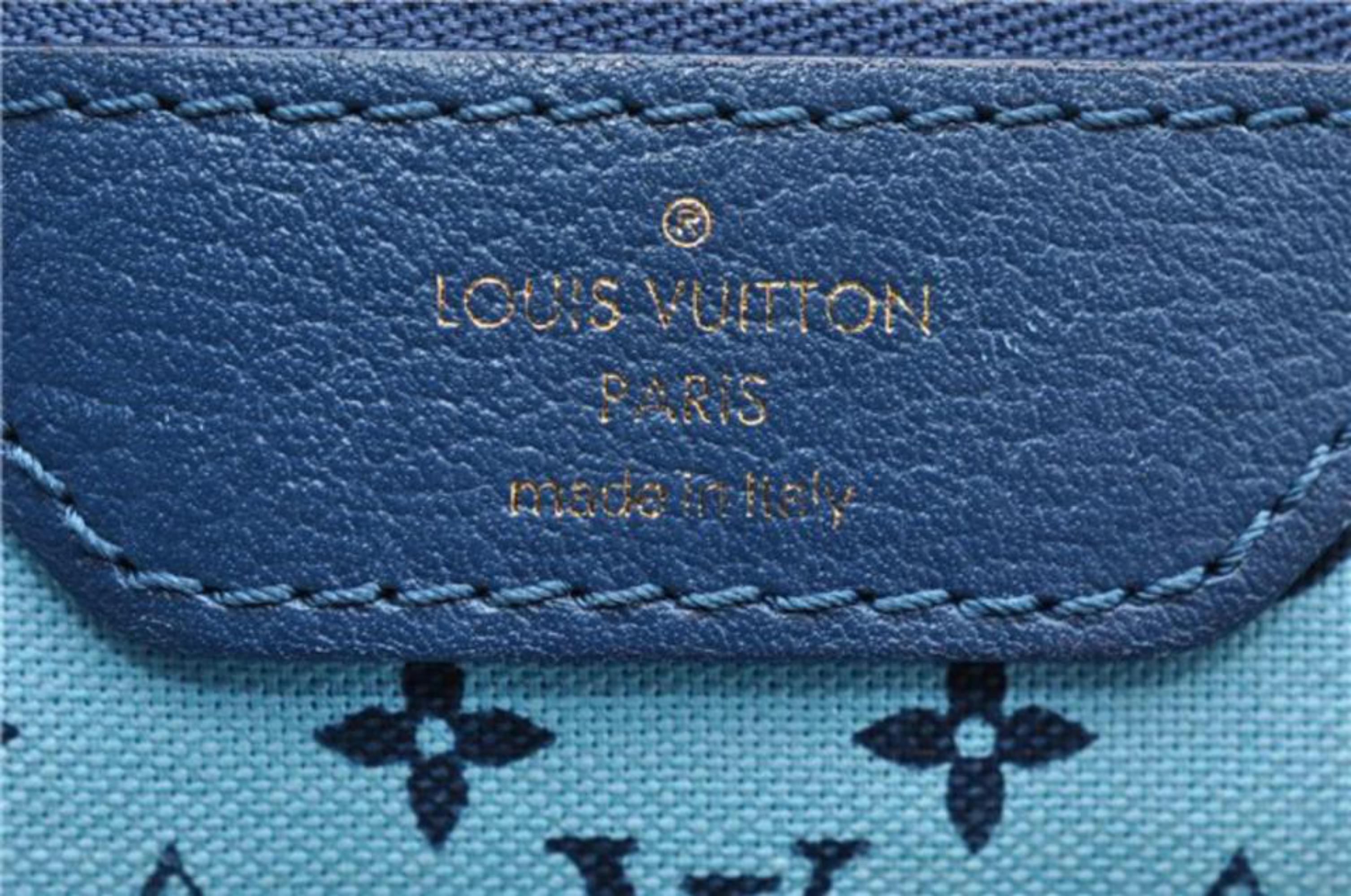 Beige Louis Vuitton Cabas Ailleurs Escale Pm Tote 866948 Blue Canvas Shoulder Bag For Sale