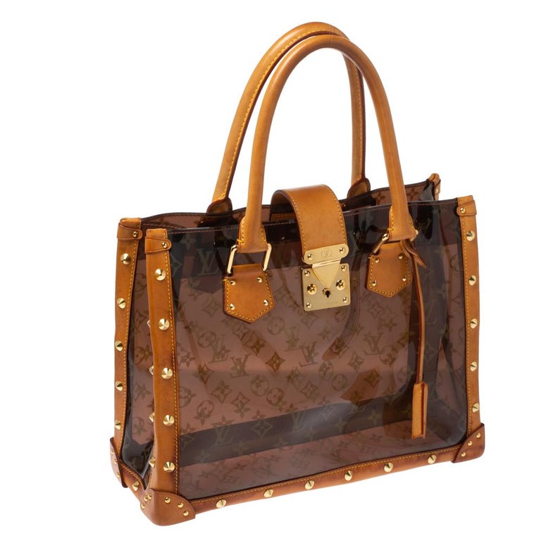 Louis Vuitton Cabas Clear Translucent Monogram Ambre Neo MM Bag at 1stDibs