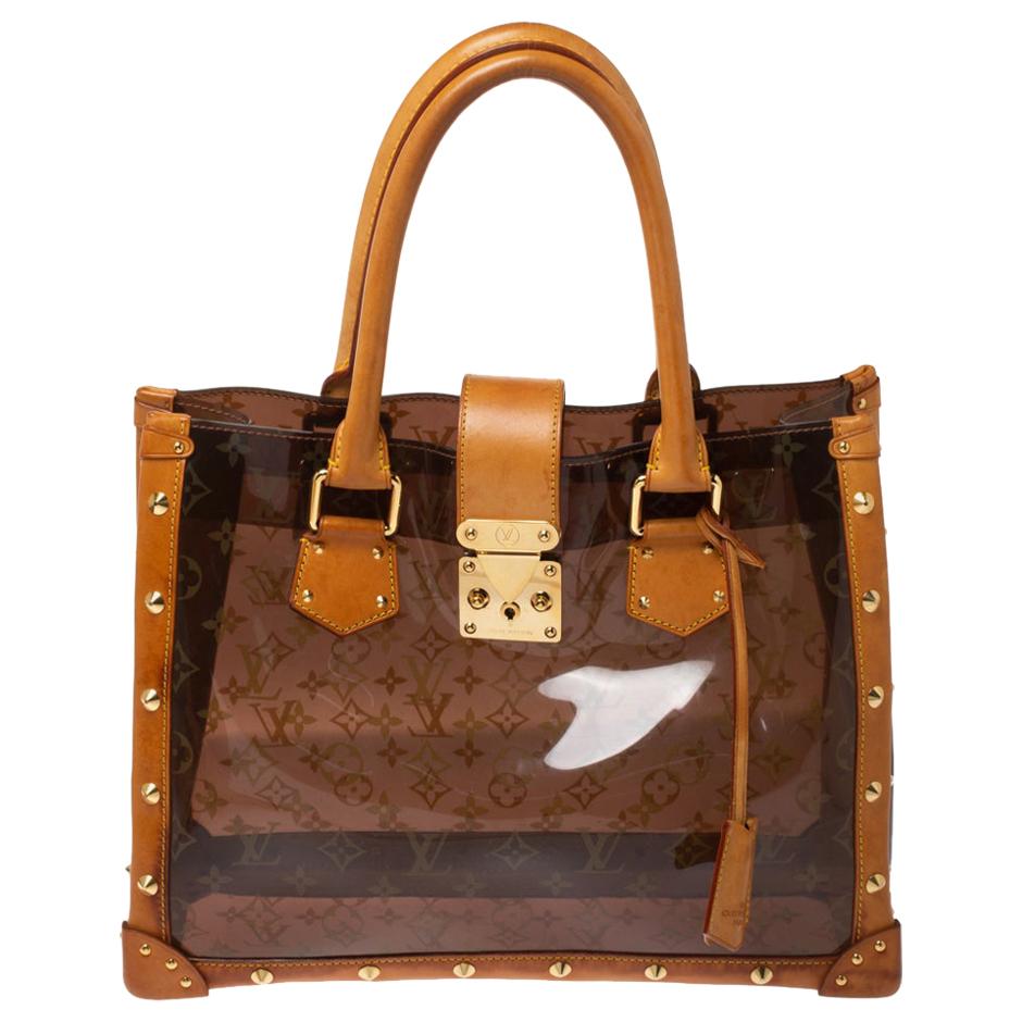 Louis Vuitton Cabas Clear Translucent Monogram Ambre Neo MM Bag at 1stDibs