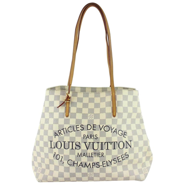 Louis Vuitton Cabas Damier Azur Adventure 227782 White Coated