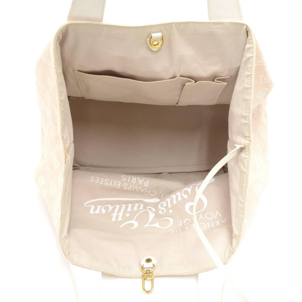 Louis Vuitton Cabas Ipanema GM Sandy Monogram Cotton Beach Bag - 2009 Collection For Sale 6