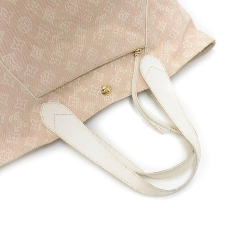 Louis Vuitton Cabas Ipanema GM Sandy Monogram Cotton Beach Bag - 2009  Collection For Sale at 1stDibs
