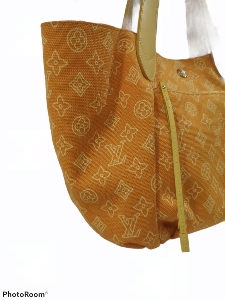 Louis Vuitton Yellow Cabas Ipanema GM Leather Cloth Cloth ref.128244 - Joli  Closet