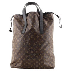 Louis Vuitton Cabas Light Drawstring Bag Flash Fragment Macassar Monogram Canvas