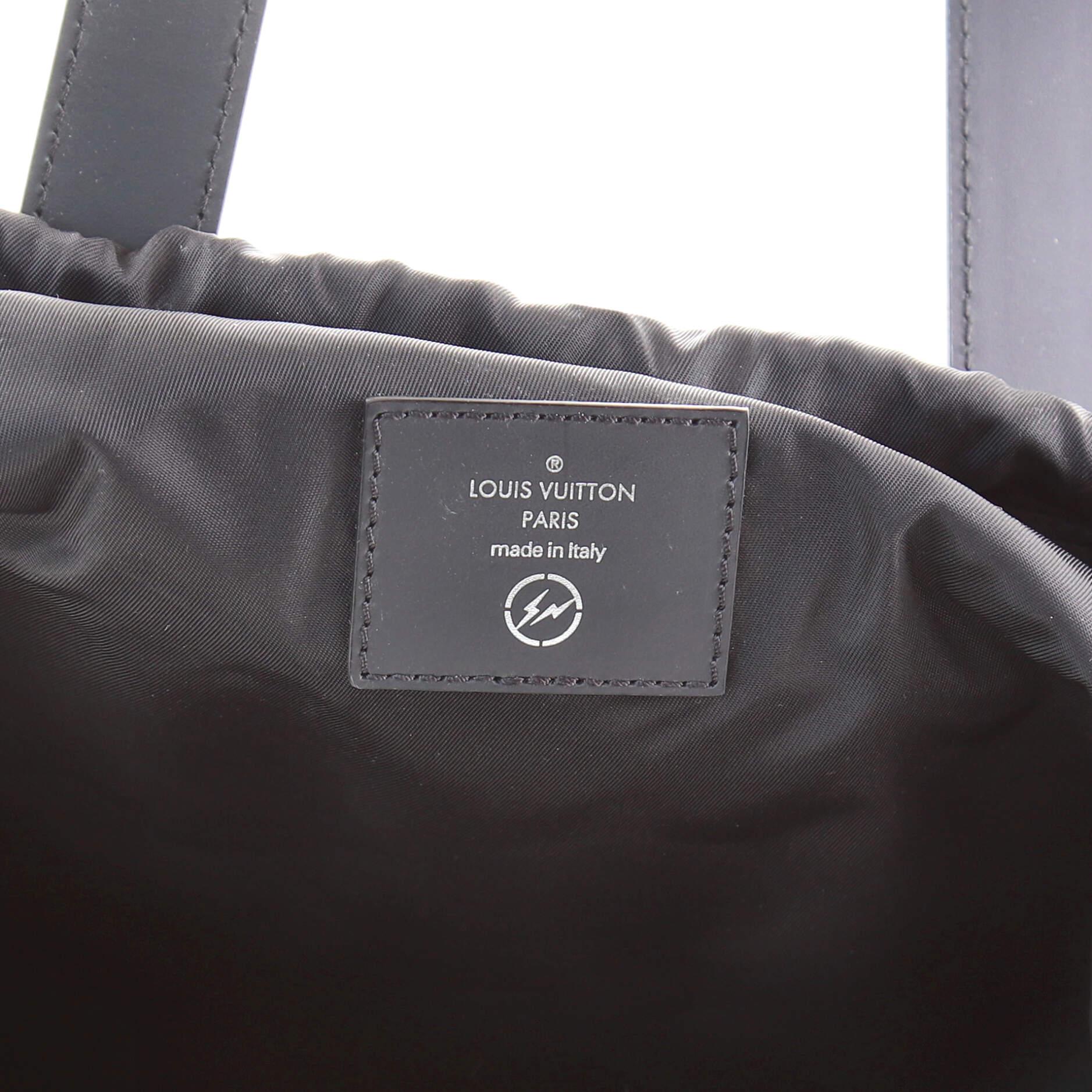Louis Vuitton Cabas Light Drawstring Bag Flash Fragment Monogram Eclipse Canvas 2